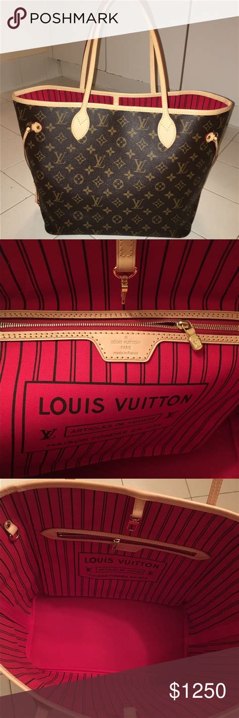 louis vuitton red inside|Louis Vuitton handbags interior.